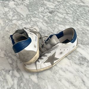 Superstar Sneaker in White/Ice/Blue size 37